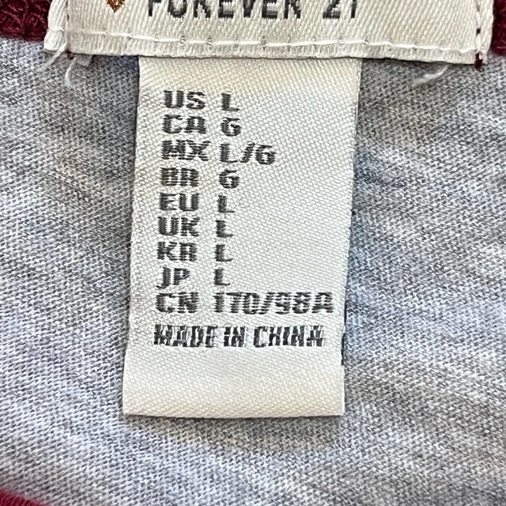 FOREVER 21 NASHVILLE 1978 t-shirt Large short sleeve gray - Picture 3 of 3